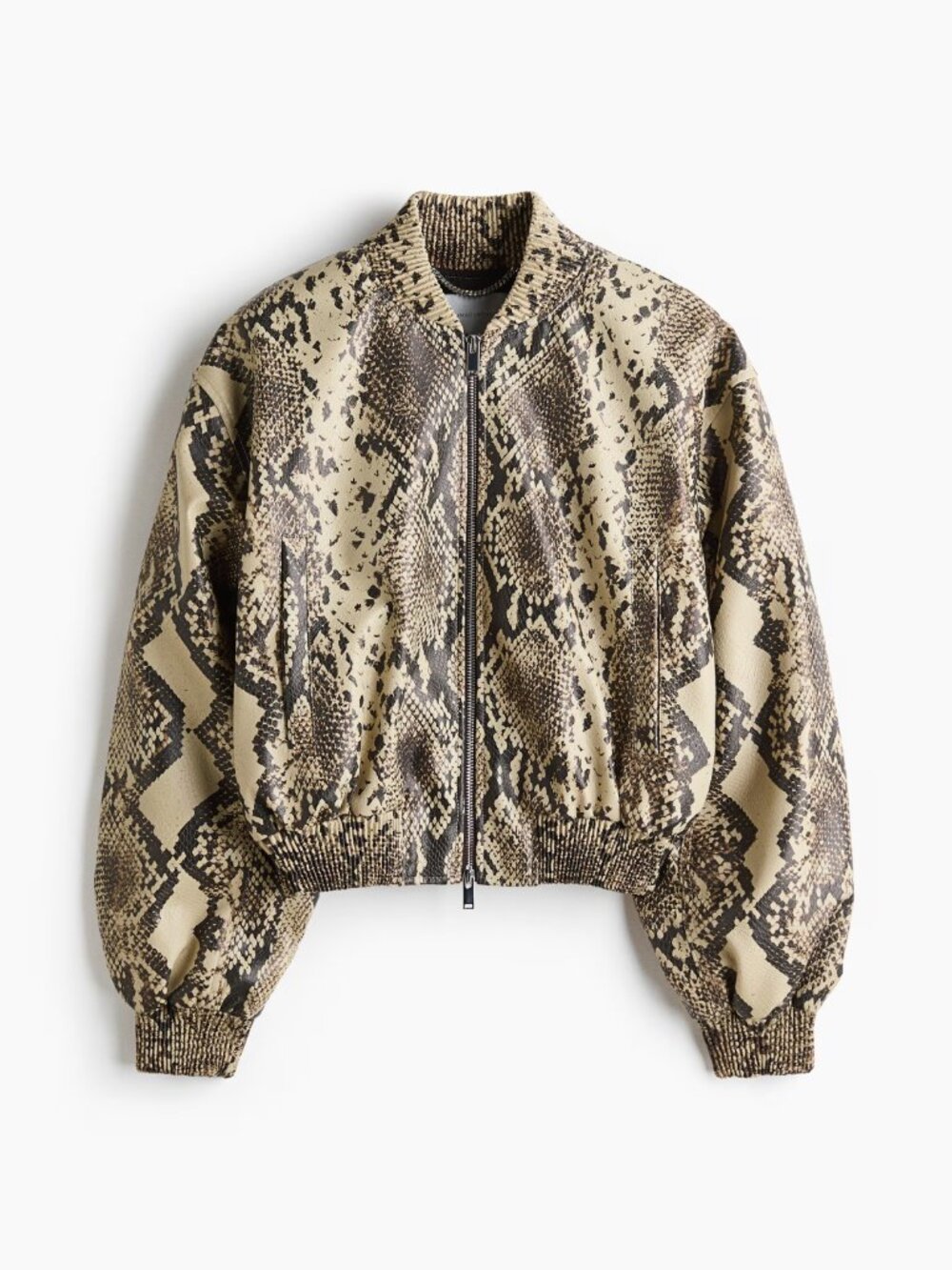Stella McCartney H&M Snakeskin-Print Bomber Jacket | S